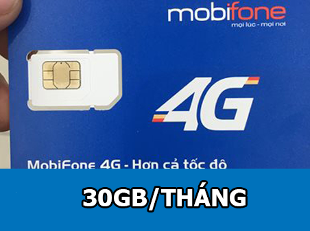 Sim 4G Mobifone tặng 1GB/Ngày, 30GB/Tháng