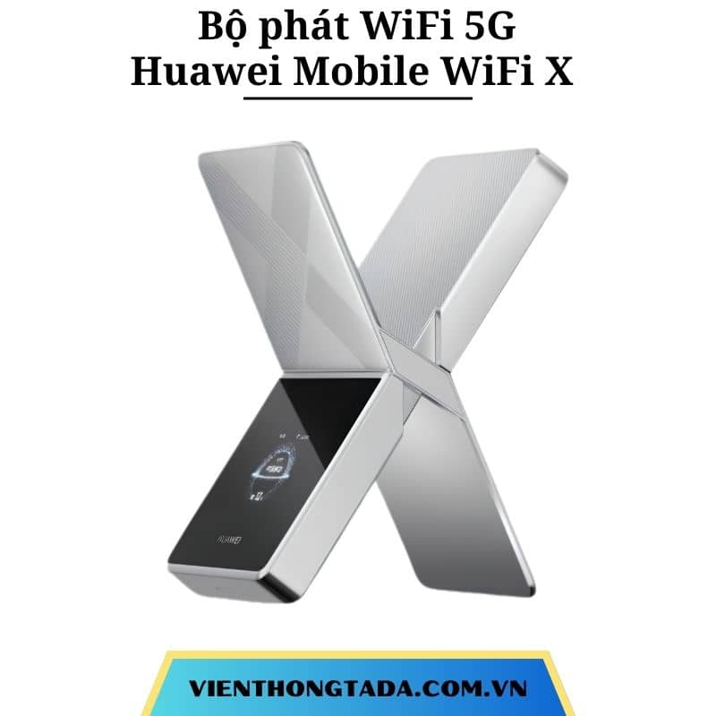 Huawei Mobile WiFi X | Bộ phát WiFi 5G tốc độ 5.3Gbps, pin 12000mAh, 16 ăng-ten đa hướng | Bảo hành 1 đổi 1