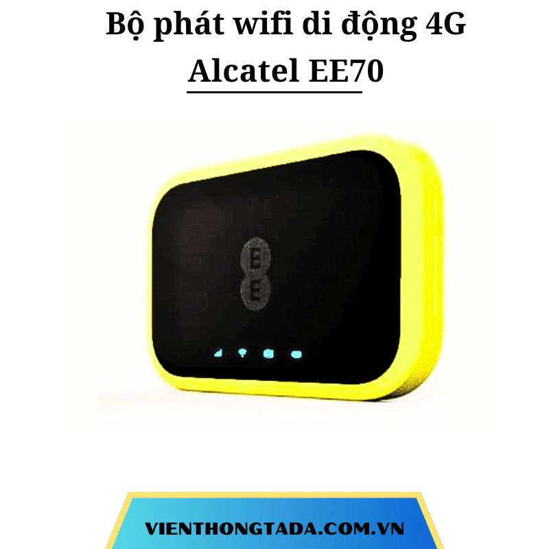 Alcatel EE70 | Bộ Phát Wifi Di Động 4G, 300Mbps, Pin lớn 2150mAh, Băng Tần Kép| Bảo hành 12 tháng