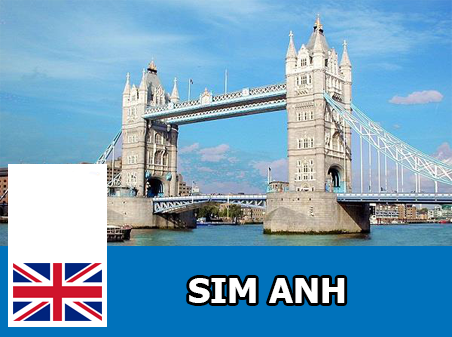 Sim và eSIM 3G/4G du lịch Anh - Nhận Tại Việt Nam