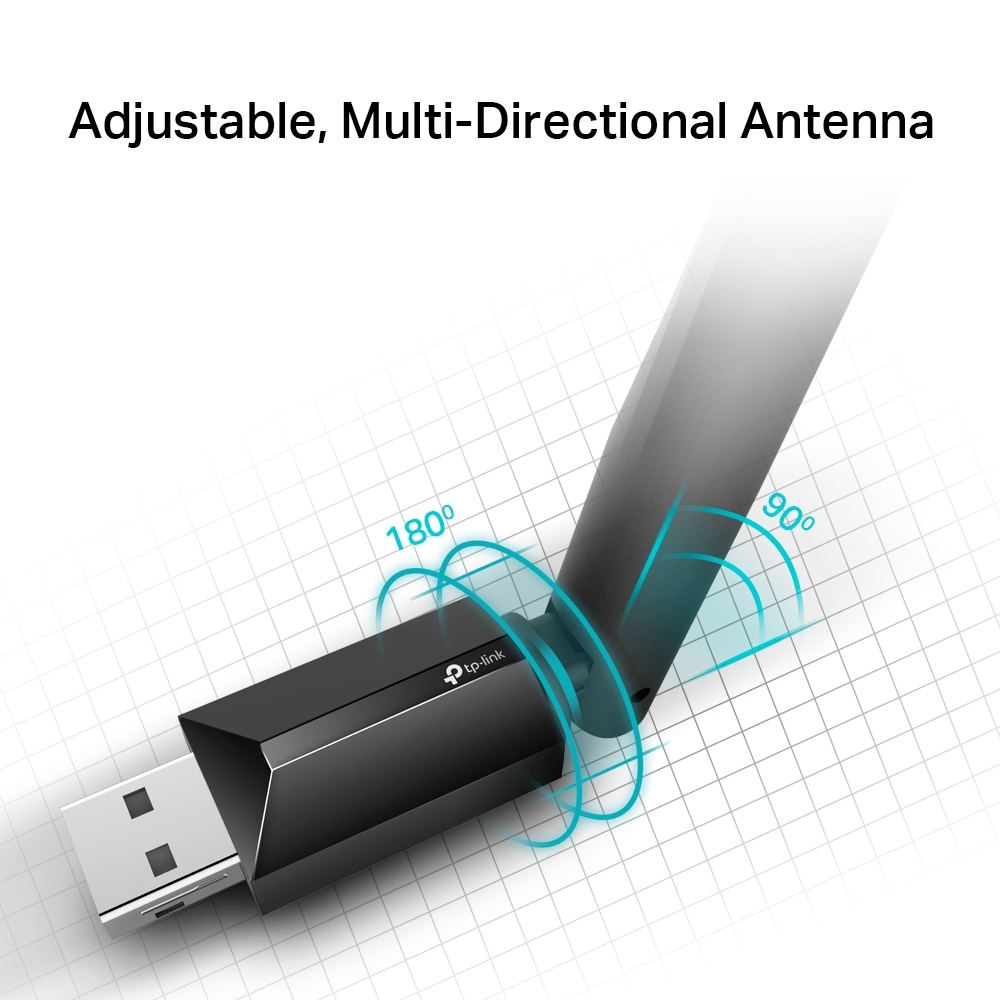 TP-Link T2U Plus | Bộ Thu Wifi 2 Băng Tần Kép AC 600 Cho Máy PC | Chính Hãng Bảo Hành 1 Đổi 1 Trong Vòng 24 Tháng
