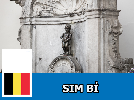 Mua Sim 3G/4G du lịch Bỉ  - Nhận Tại Việt Nam