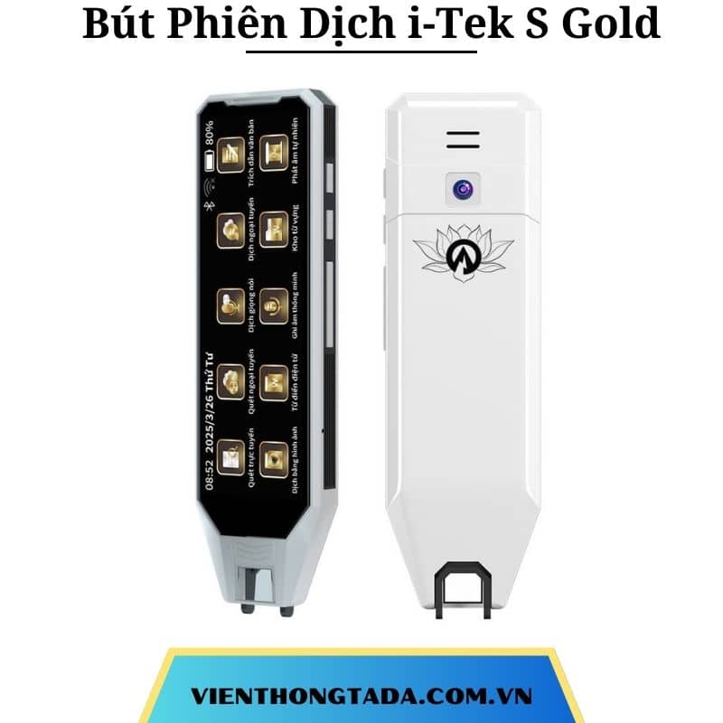 Bút Phiên Dịch i-Tek S Gold - Máy Phiên Dịch 145 Ngôn Ngữ, Nhiều Hình Thức Dịch -Hàng chính hãng - Bảo hành 12 tháng