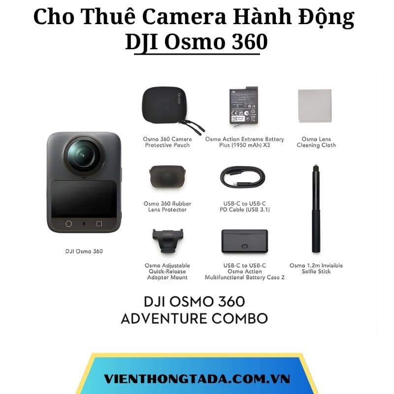 Cho thuê DJI Osmo 360 tại Hà Nội, Hải Phòng, Đà Nẵng, TP Hồ Chí Minh