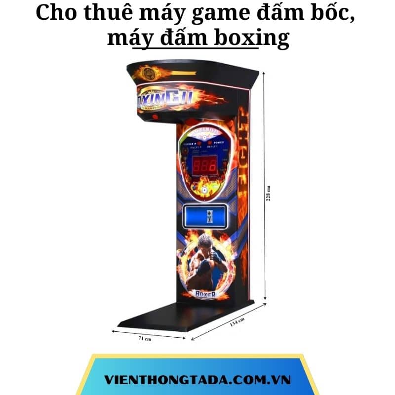 Cho thuê máy game đấm bốc, máy đấm boxing tại Hà Nội, Hải Phòng, Đà Nẵng, TP Hồ Chí Minh