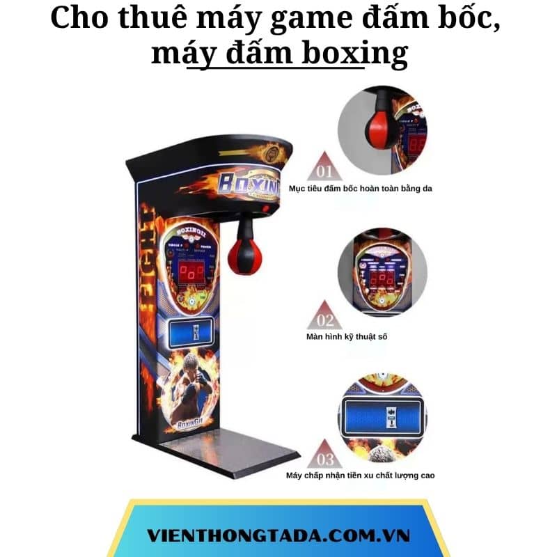 Cho thuê máy game đấm bốc, máy đấm boxing tại Hà Nội, Hải Phòng, Đà Nẵng, TP Hồ Chí Minh