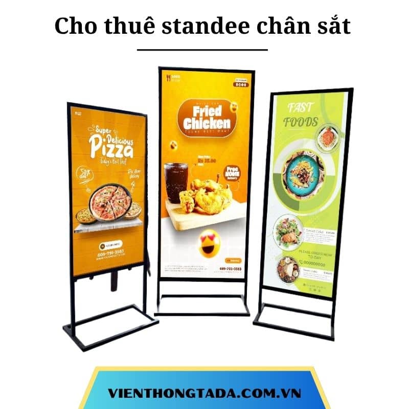 Cho thuê standee thường giá rẻ tại Hà Nội, Hải Phòng, Đà Nẵng, TP Hồ Chí Minh