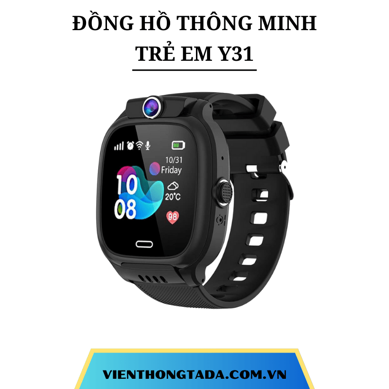 ĐỒNG HỒ ĐỊNH VỊ TRẺ EM THÔNG MINH Y31 ĐỊNH VỊ, GỌI ĐIỆN 2 CHIỀU, CHỐNG NƯỚC