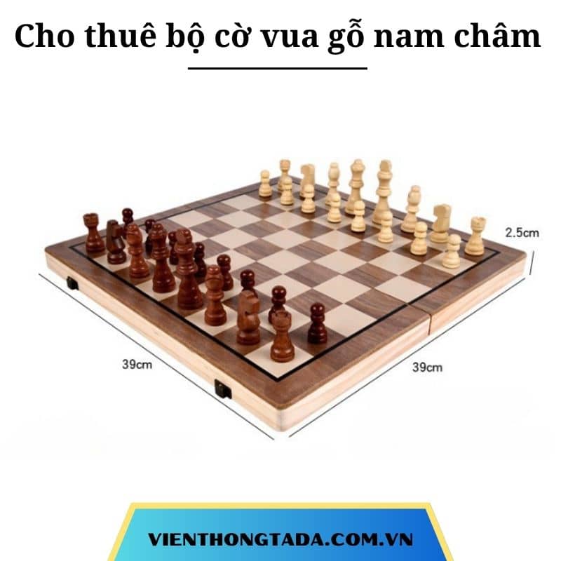 Cho thuê bộ cờ vua gỗ nam châm và đồng hồ thi đấu cờ vua tại Hà Nội, Hải Phòng, Đà Nẵng, TP Hồ Chí Minh