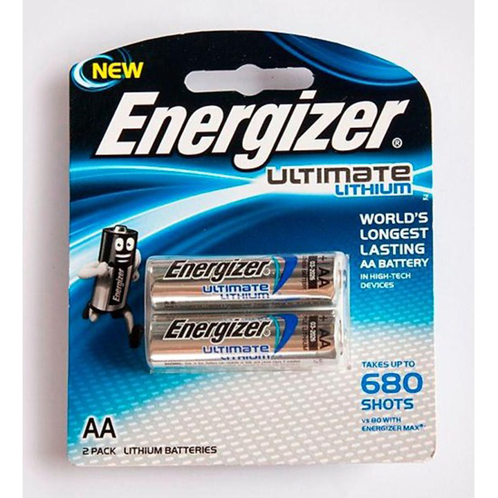 Pin AA Energizer Lithium L91 RP2 chính hãng