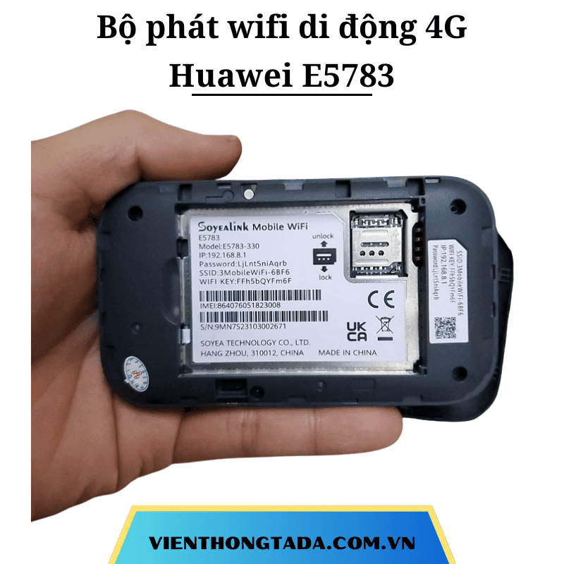 Huawei E5783-836| Bộ Phát Wifi Di Động 4G 300Mbps, Pin khủng 3000mAh, Băng Tần Kép| Bảo hành 12 tháng