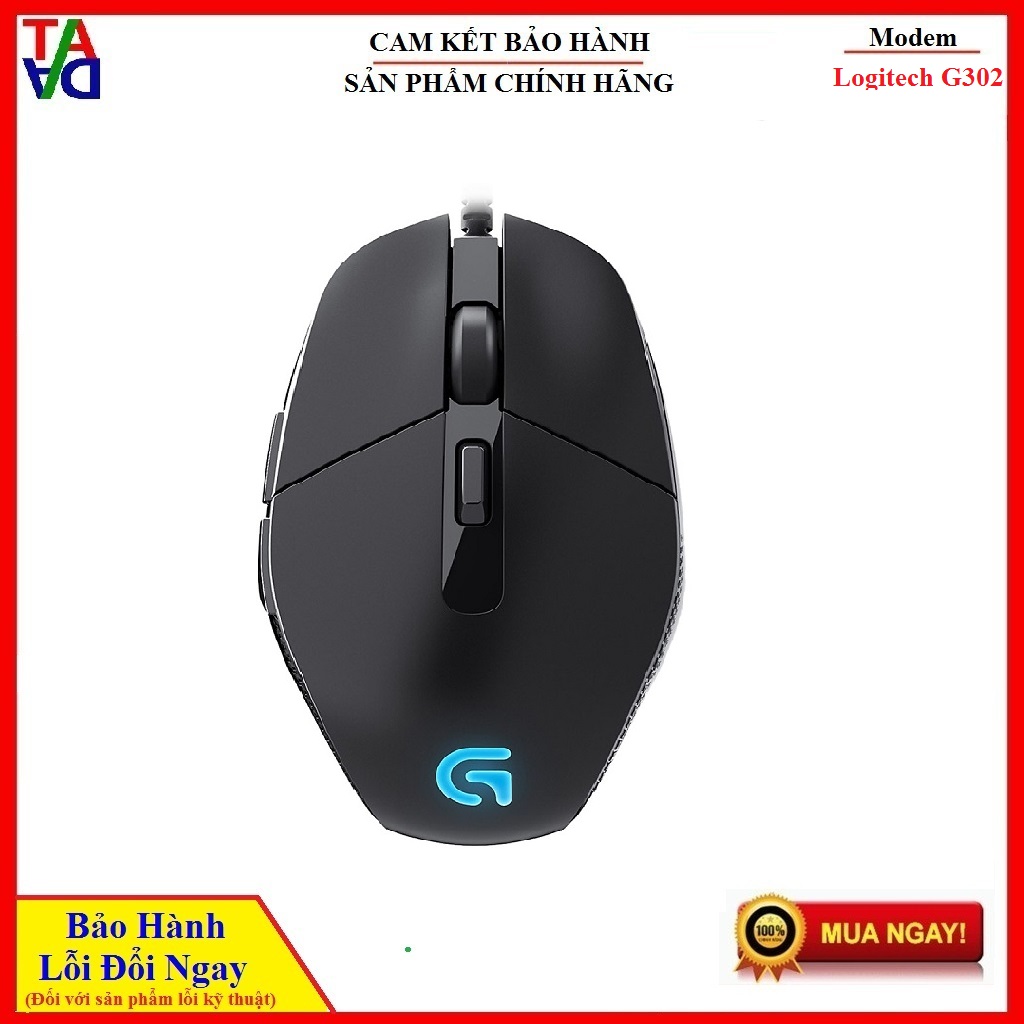 Chuột gaming Logitech G302 Daedelus Prime - Hàng chính hãng - Bảo hành 12 tháng 1 đổi 1