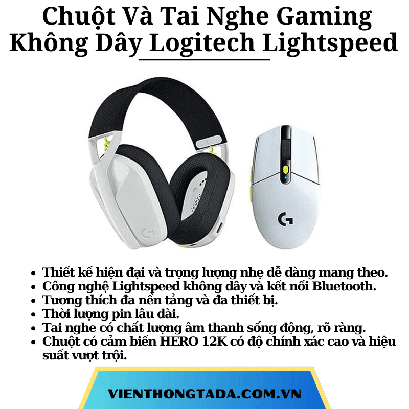Combo Chuột Và Tai Nghe Gaming Không Dây Logitech Lightspeed G304 SE và G435 SE - Hàng chính hãng - Bảo hành 2 năm
