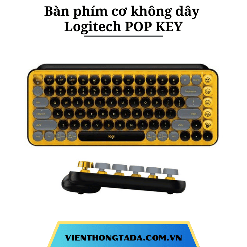 Bàn phím cơ không dây Logitech Pop Keys - Hàng chính hãng - Bảo hành 12 tháng
