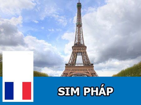 Sim và eSIM 3G/4G du lịch Pháp - Nhận Tại Việt Nam
