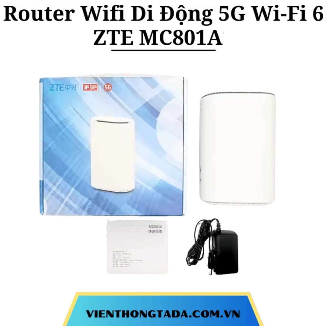 Router ZTE MC801A | Router Wifi Di Động 5G Wi-Fi 6 | Băng Tần Kép, Tốc ...