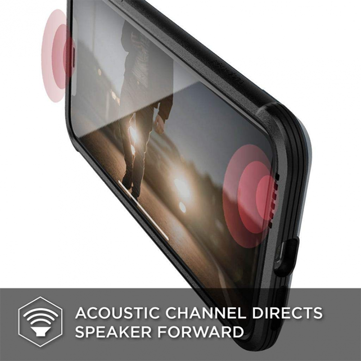 Ốp Lưng X-Doria 474504 Cho iPhone X/XS Chống Va Đập (Black Leather)