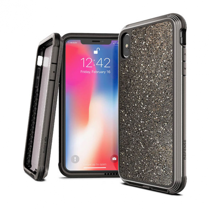 Ốp Lưng X-Doria 474283 Cao Cấp Cho iPhone X/XS (Dark Glitter)