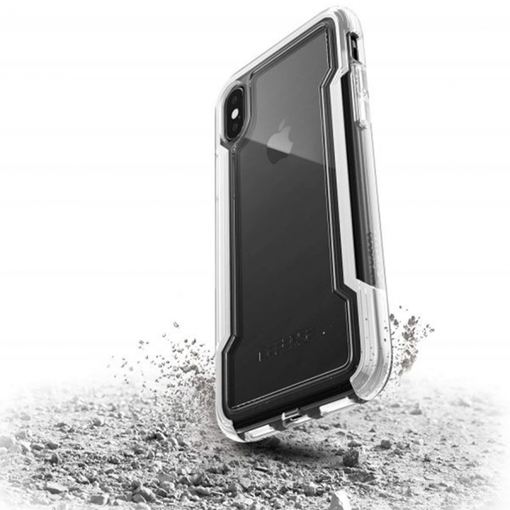 Ốp Lưng X-Doria 474290 Cho iPhone X/XS Chống Va Đập (Clear Silver )