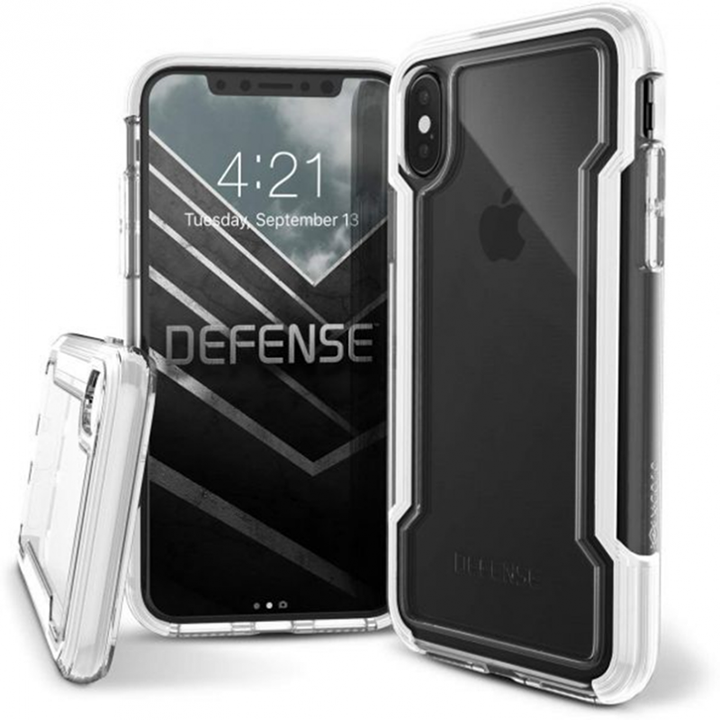 Ốp Lưng X-Doria 474290 Cho iPhone X/XS Chống Va Đập (Clear Silver )