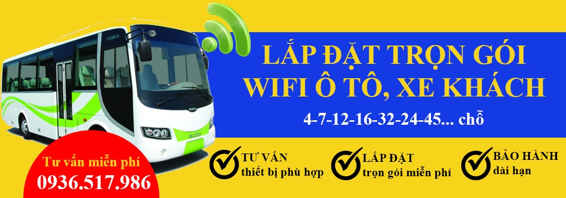 Lắp đặt wifi ô tô, xe khách