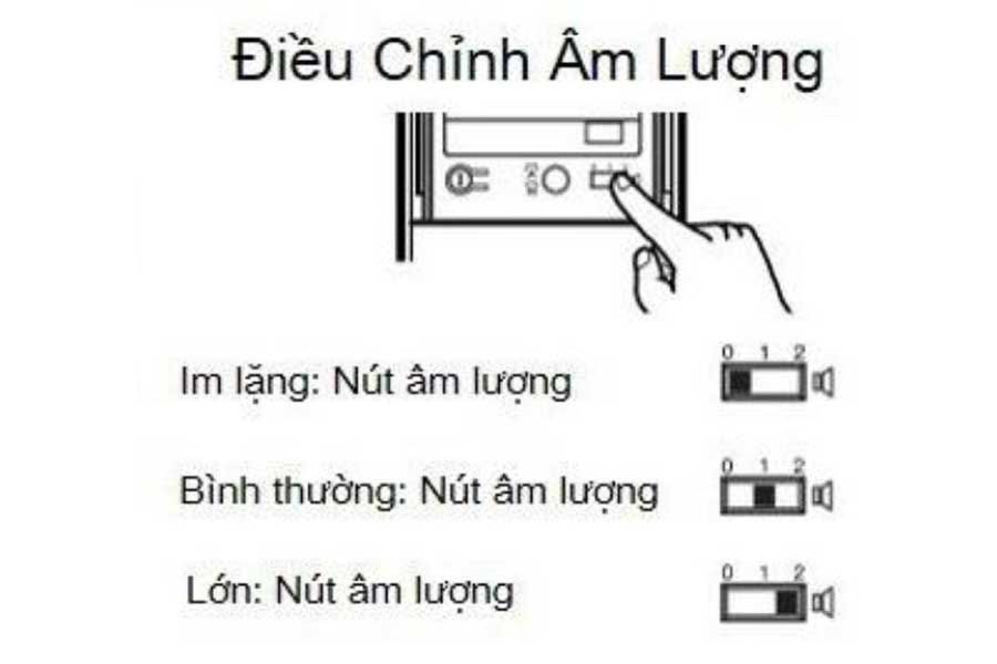 Điều chỉnh âm lượng khóa