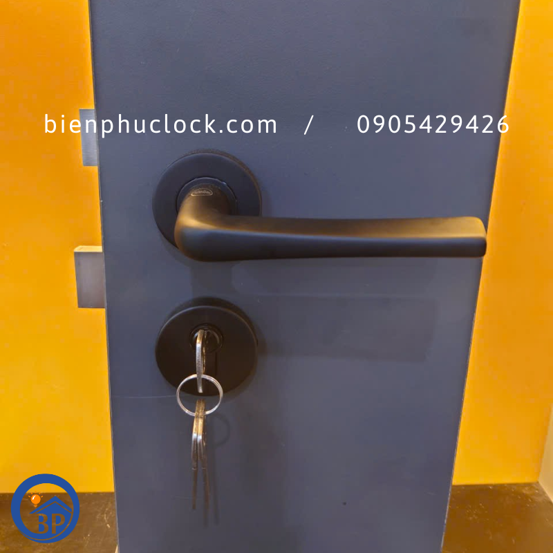 Bộ khóa tay gạt YALE YTLH-016, Đen Mờ