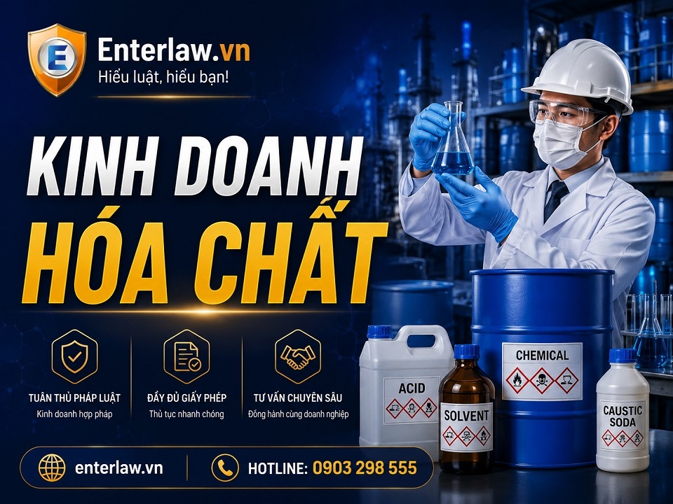 Điều kiện xin giấy phép kinh doanh hóa chất theo Luật Hóa chất 2025