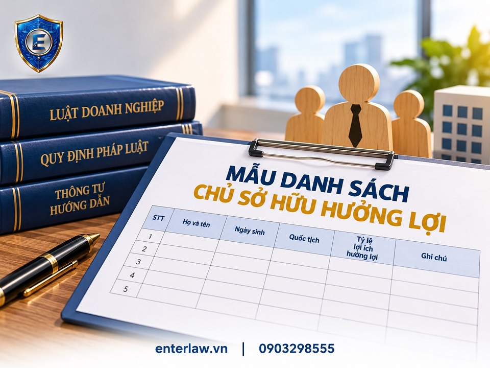 Mẫu danh sách chủ sở hữu hưởng lợi 2026 và cách kê khai