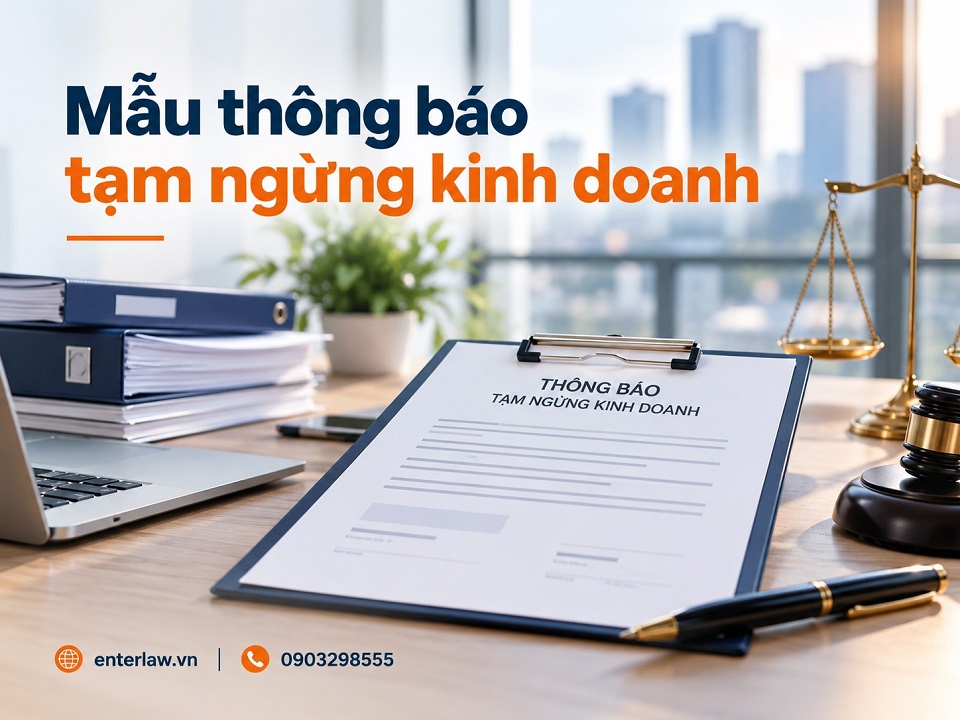 Mẫu thông báo tạm ngừng kinh doanh mới nhất 2026 và cách điền