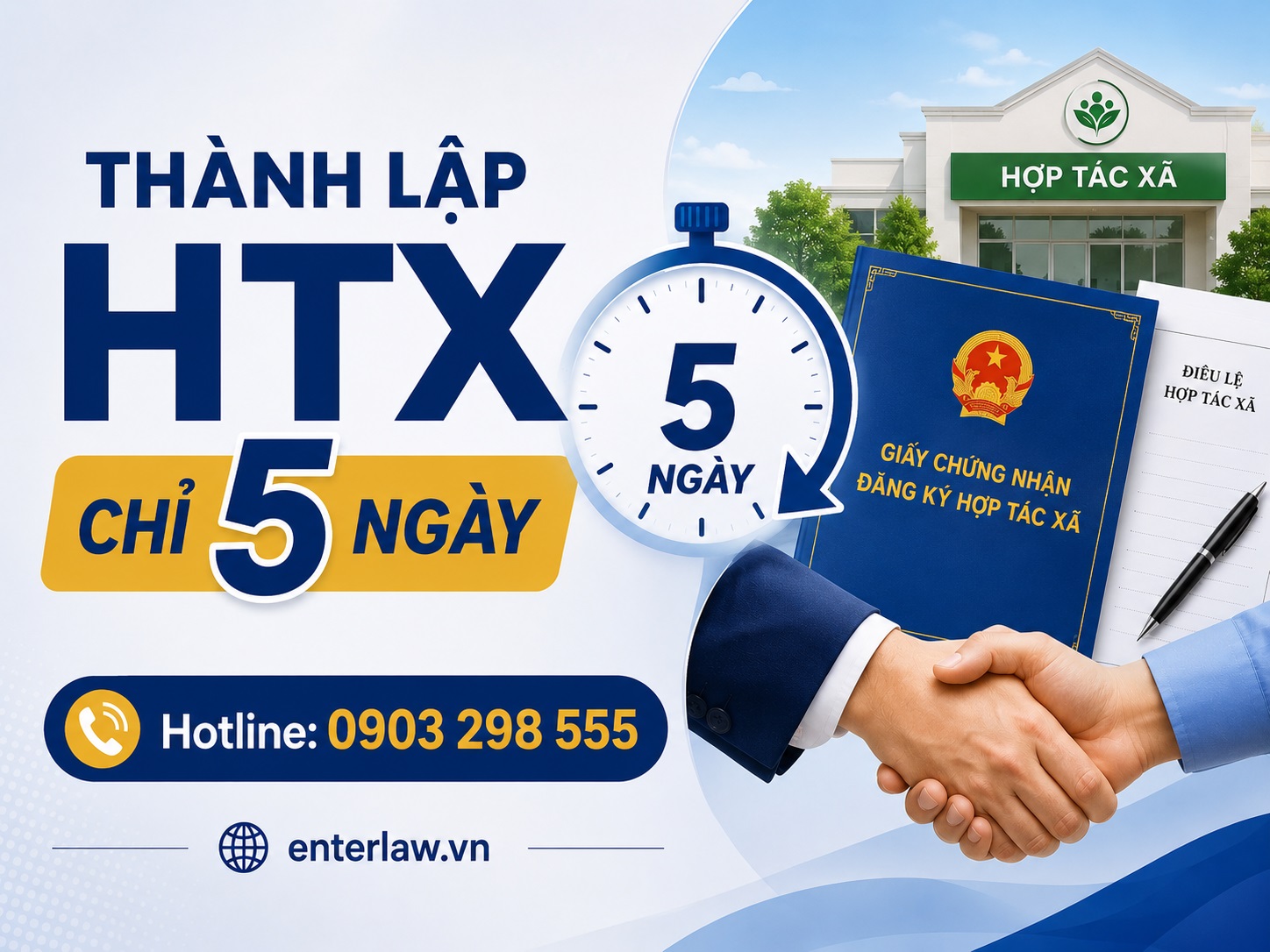 Thời gian thành lập hợp tác xã theo Luật Hợp tác xã 2023