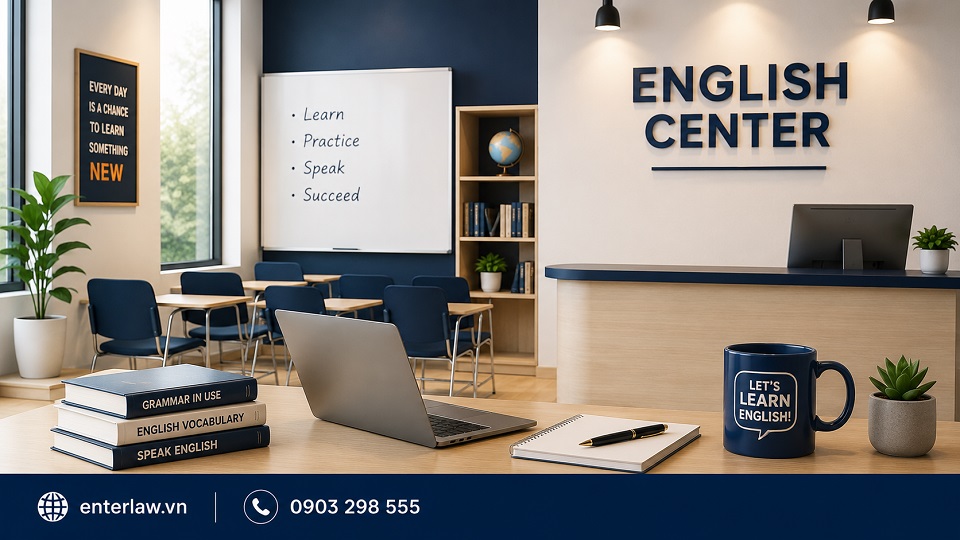 Mở trung tâm tiếng anh
