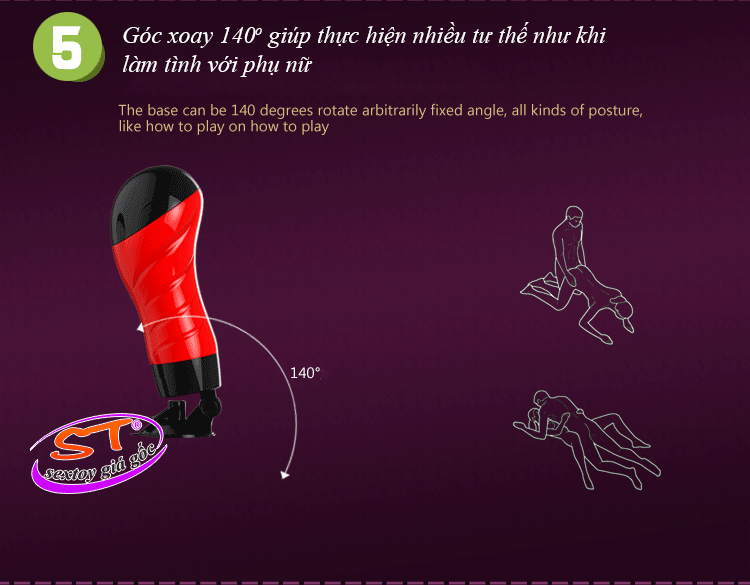Âm đạo gắn tường có rung Crazy Bull Delia-Baile - AD45A