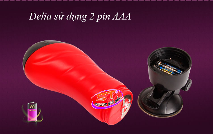 Âm đạo gắn tường có rung Crazy Bull Delia-Baile - AD45A