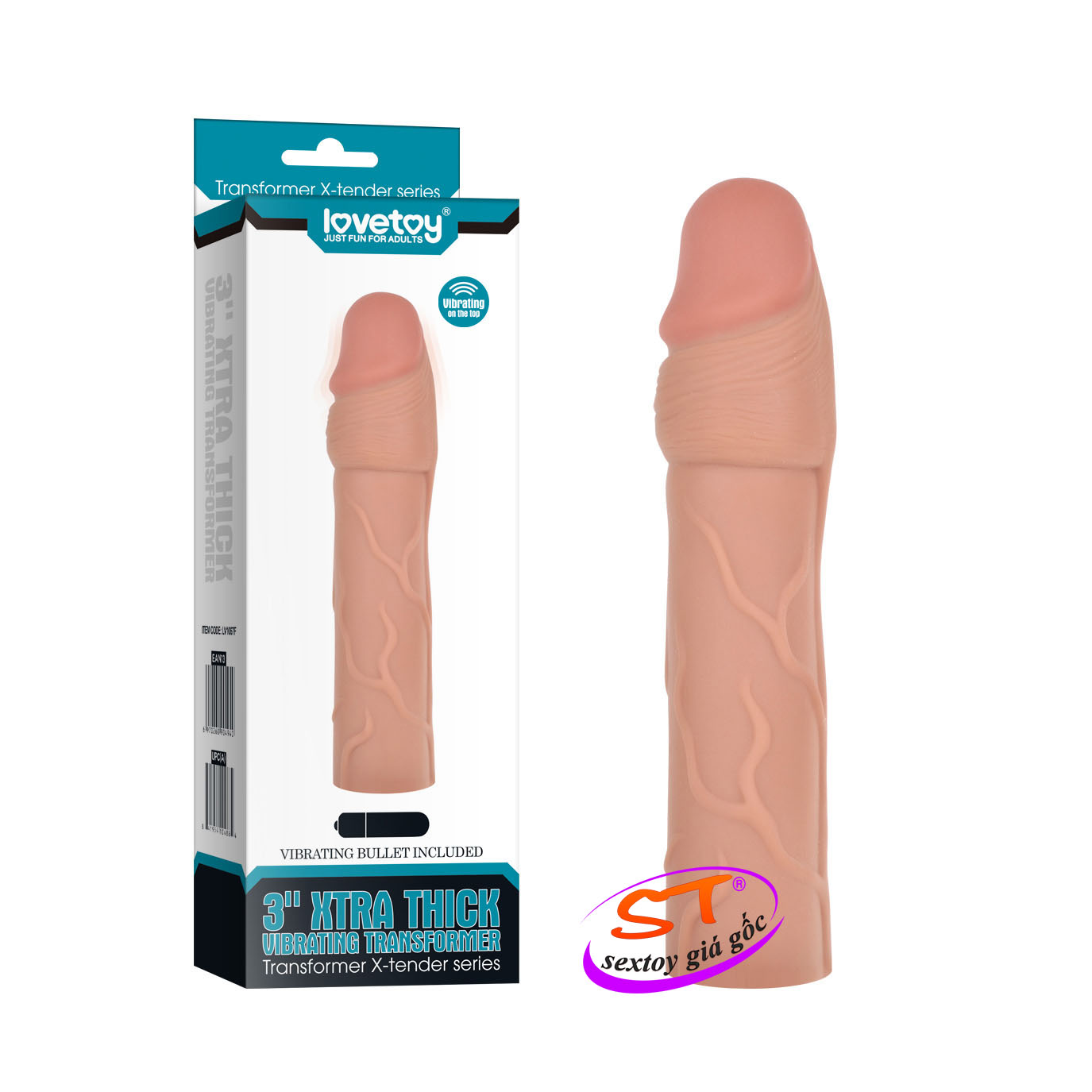 Bao Đôn dên siêu dày-tăng thêm 3cm Lovetoy - DD08L