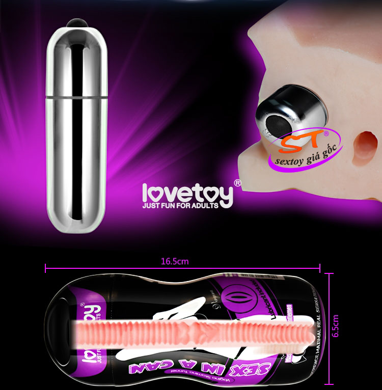 Cốc thủ dâm có rung Sex in a can Lovetoy - AD013