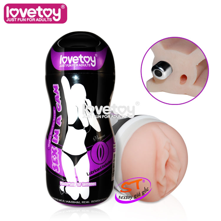 Cốc thủ dâm có rung Sex in a can Lovetoy - AD013