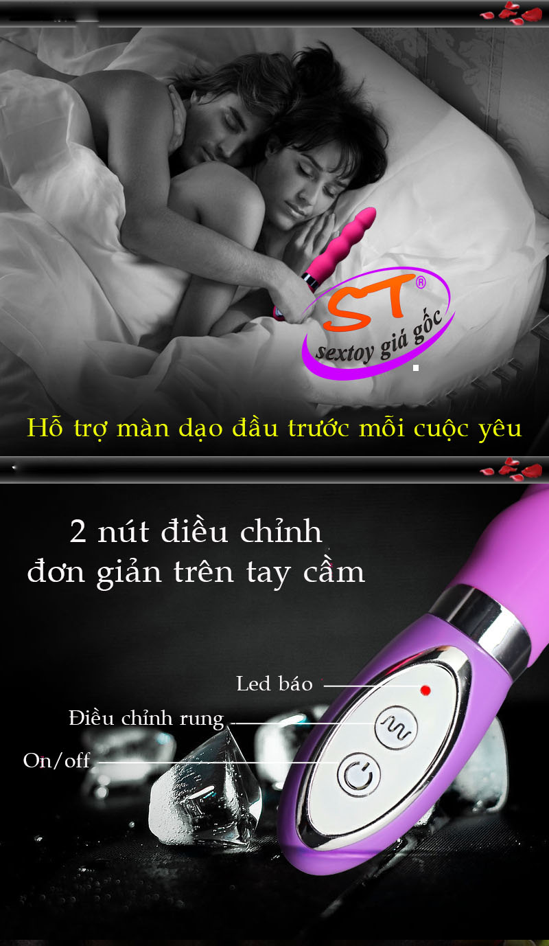 Massage hậu môn Wild pearls beads vibe Aphrodisia - HM002