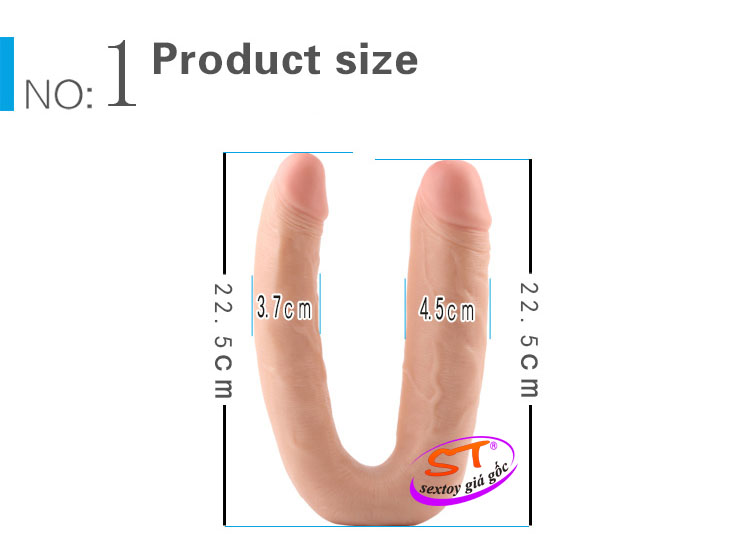 Dương vật cầm tay 2 đầu kích thích Chisa - DC035