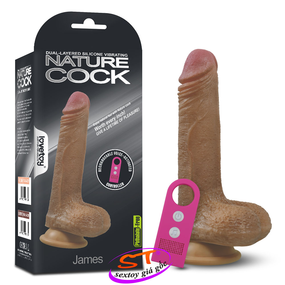 Dương vật gắn tường cao cấp có rung James Lovetoy - DV039