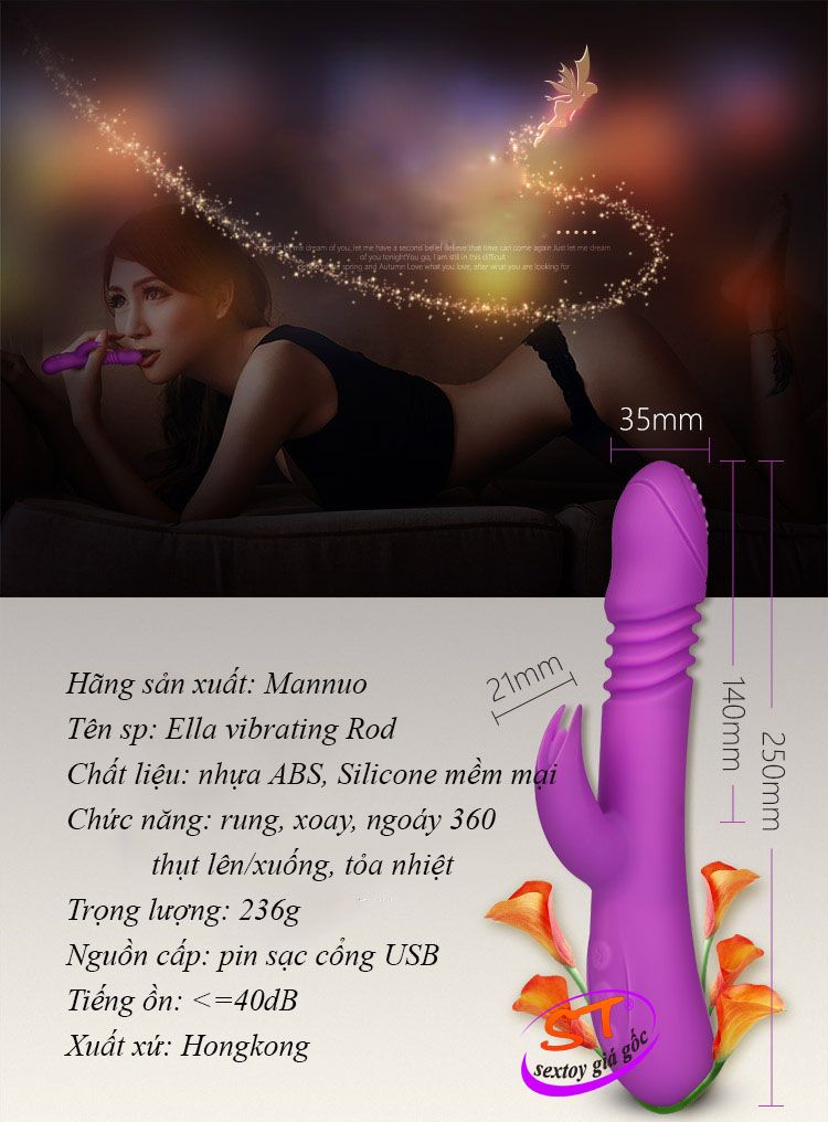 Dương vật đa năng Ella vibrating Rod Mannuo - DC032