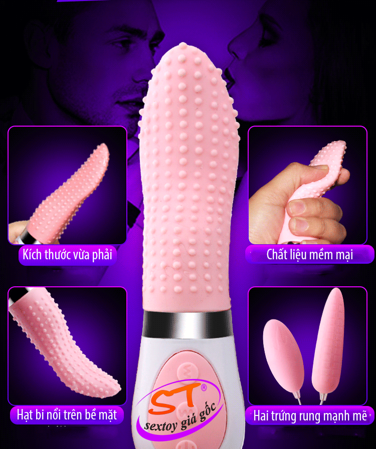 Lưỡi rung siêu kích thích Crazy tongue Joker - DC22N
