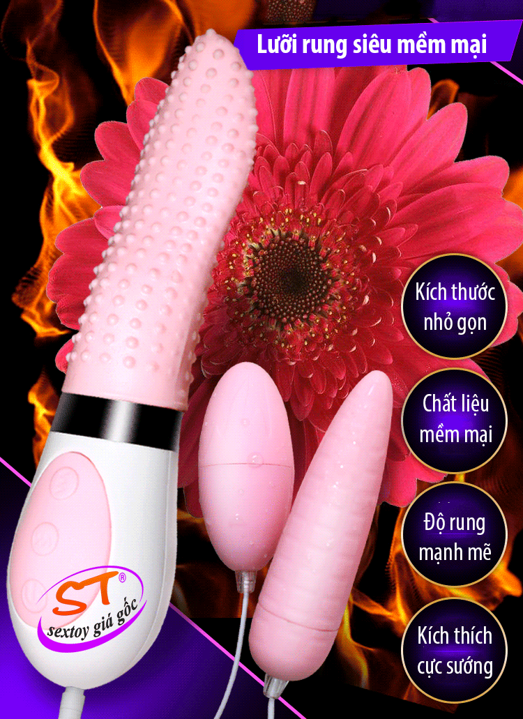 Lưỡi rung siêu kích thích Crazy tongue Joker - DC22N