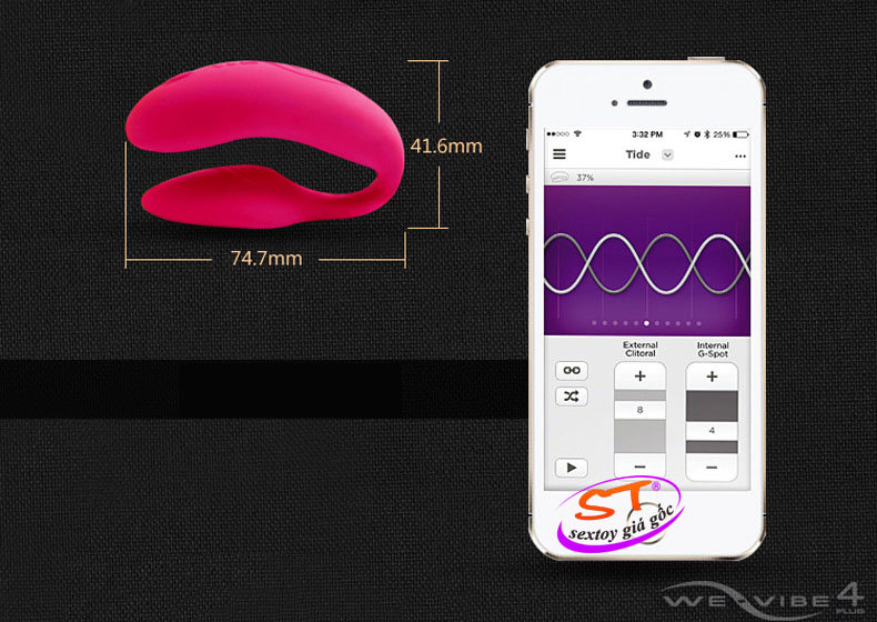 Massage Canada cao cấp We-Vibe 4 Plus - DC017