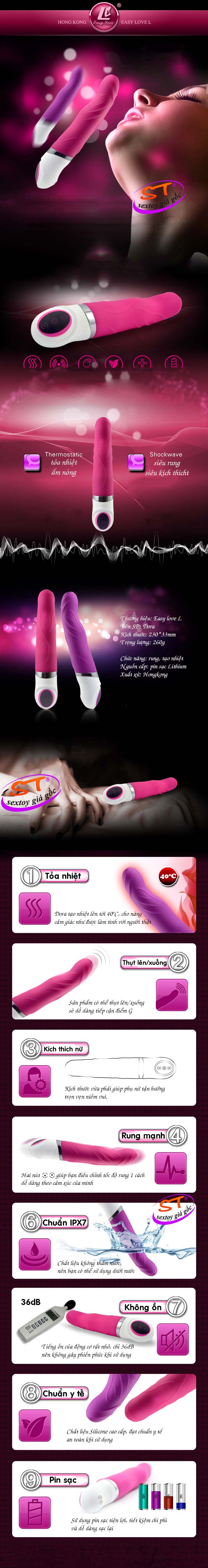 Massage điểm G cao cấp siêu rung Dora Easy Love - DC041