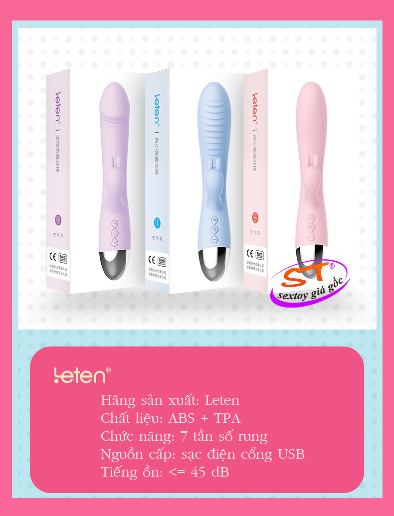 Dương vật giả cầm tay cao cấp Leten - DC038