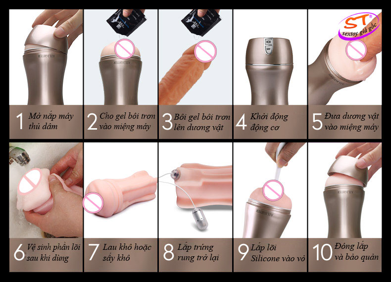 cách sử dụng Máy thủ dâm tự động cao cấp Ailighter - AD46