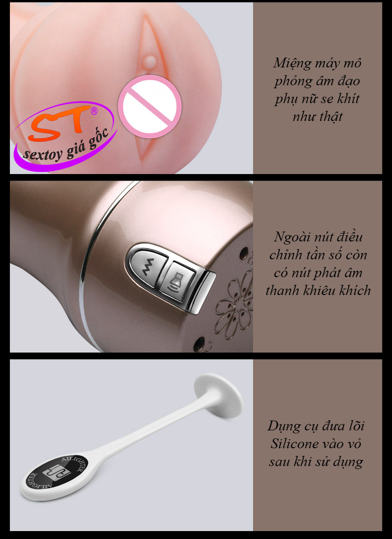 cấu tạo của Đèn pin thủ dâm có rung cao cấp Ailighter - AD46