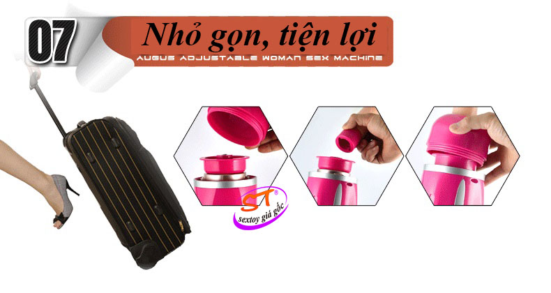 Máy thủ dâm gắn tường cho nữ Augus Molrose - DV008