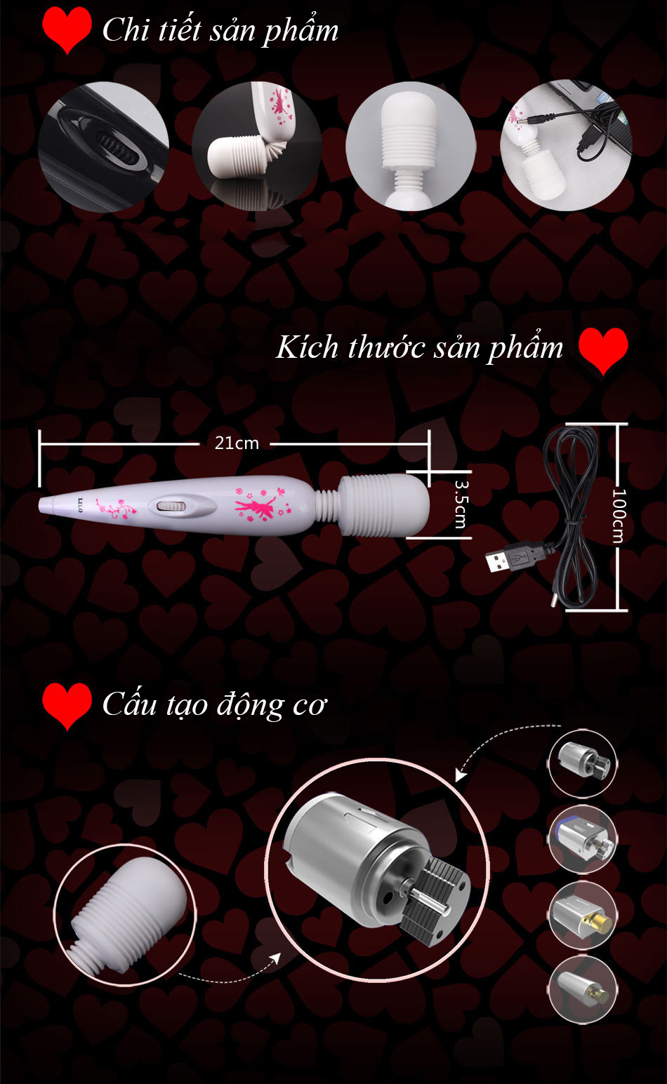 Chày rung cao cấp Lilo cắm điện trực tiếp